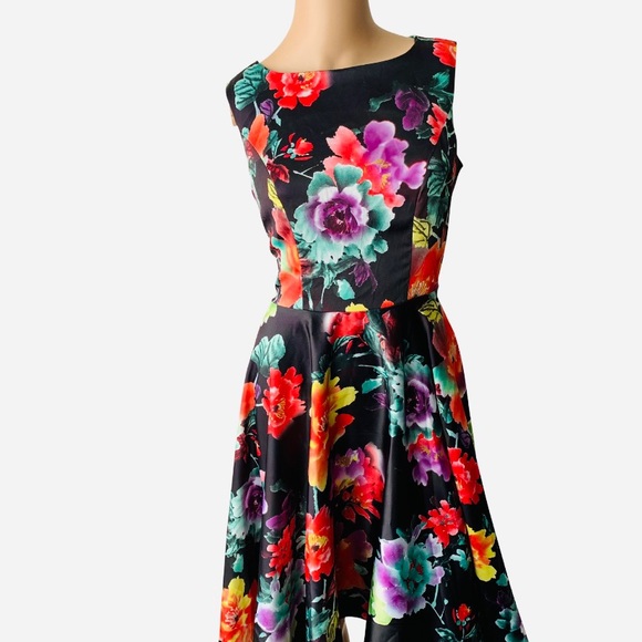 Grace Karin Dresses & Skirts - Sleeveless Floral Dress Size Small